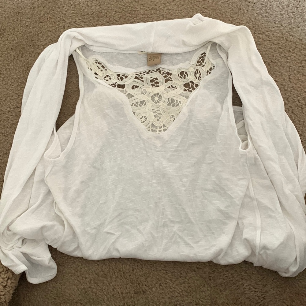 White cardigan size L